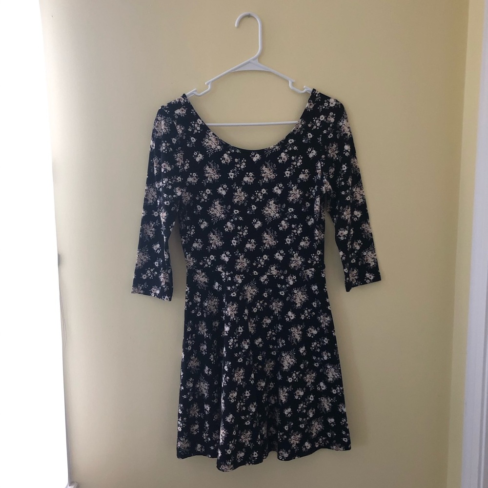 Forever 21 Black Floral Dress